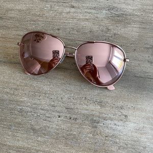 Rose Gold Reflective Foster Grant Sunglasses
